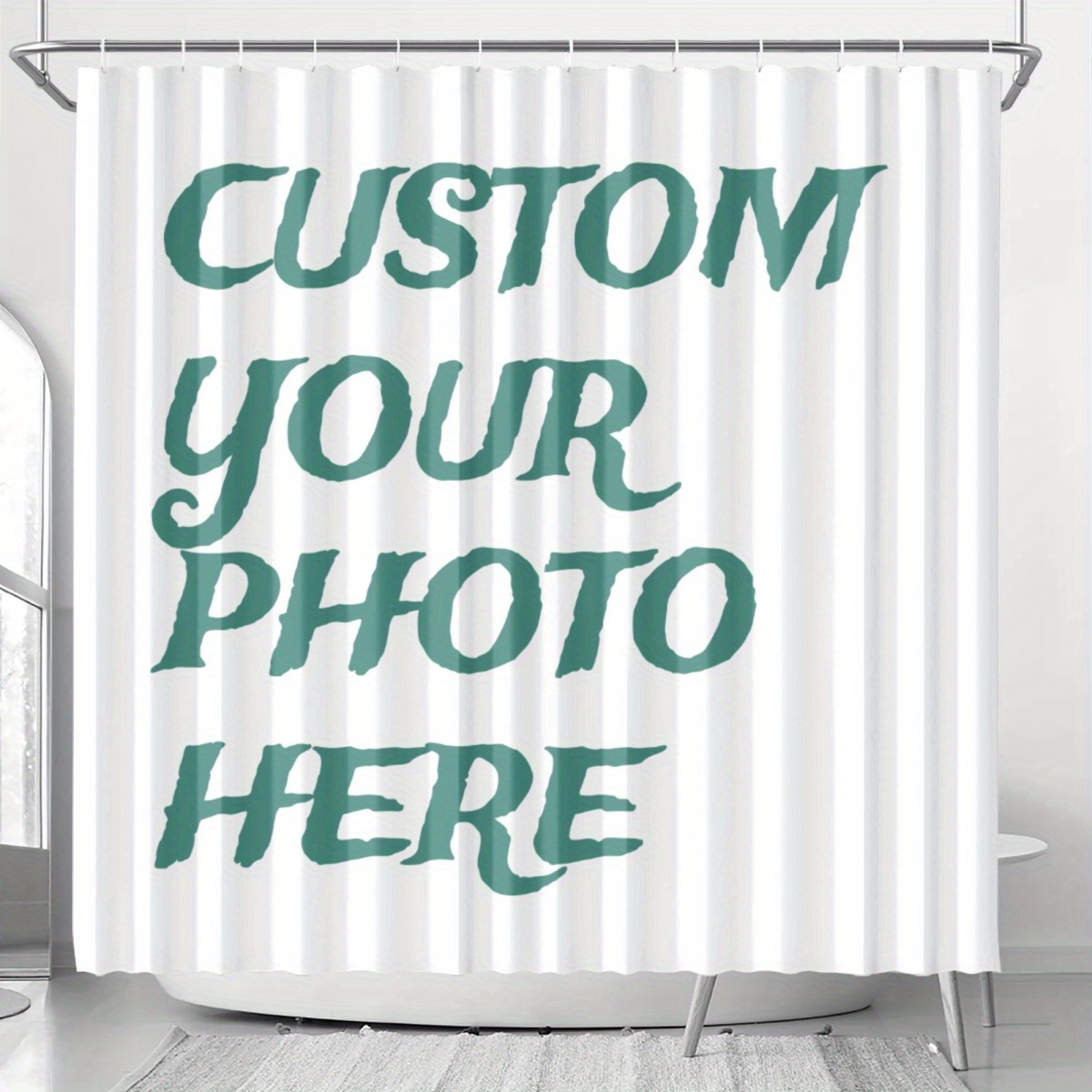 Home Bathroom Images - ستارة حمام مخصصة بصورة شخصية، ستارة