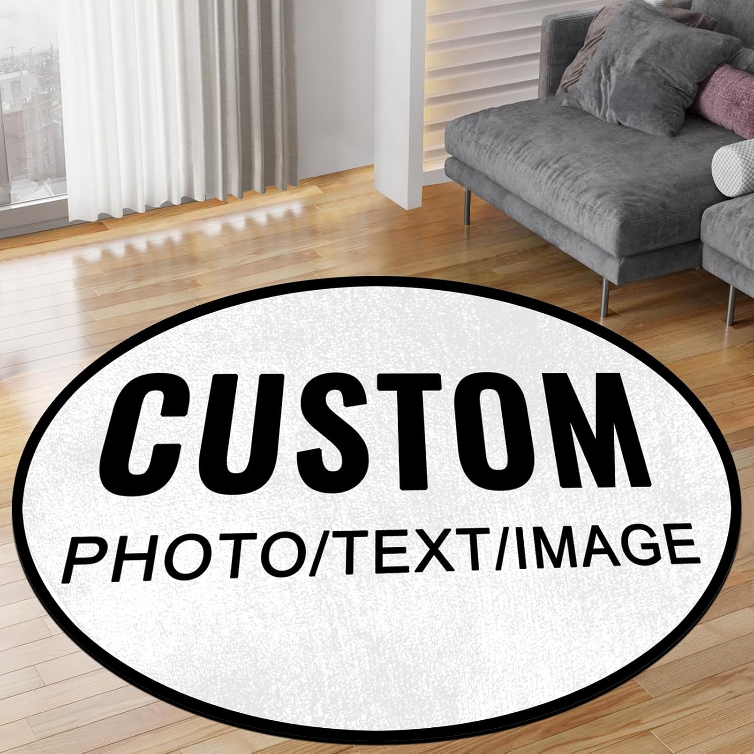 Home Bathroom Images - سجادة منطقة مستديرة مخصصة مع صورة