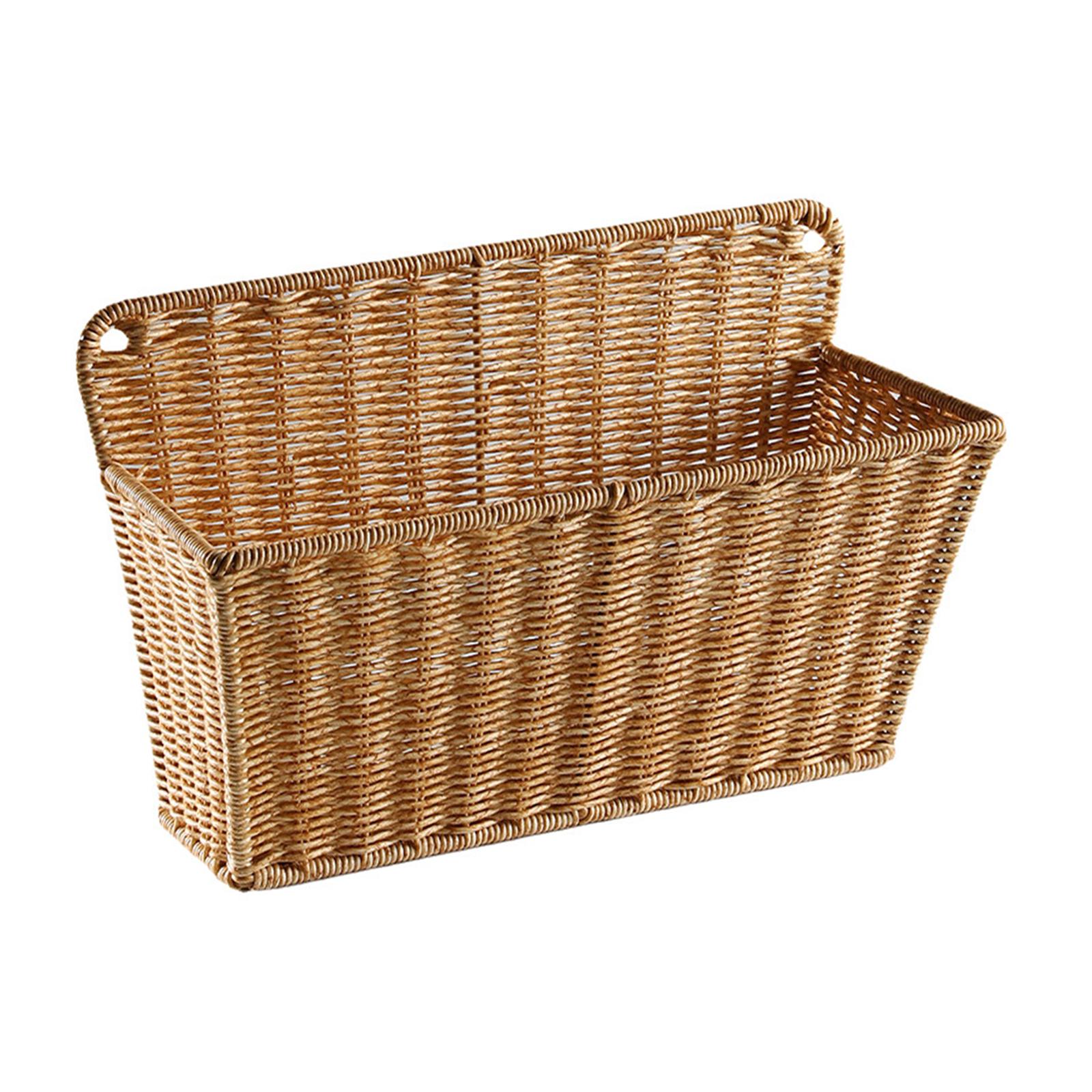 Home Essentials Bathroom Storage - سلة تخزين منسوجة على الطراز الاسكندنافي،