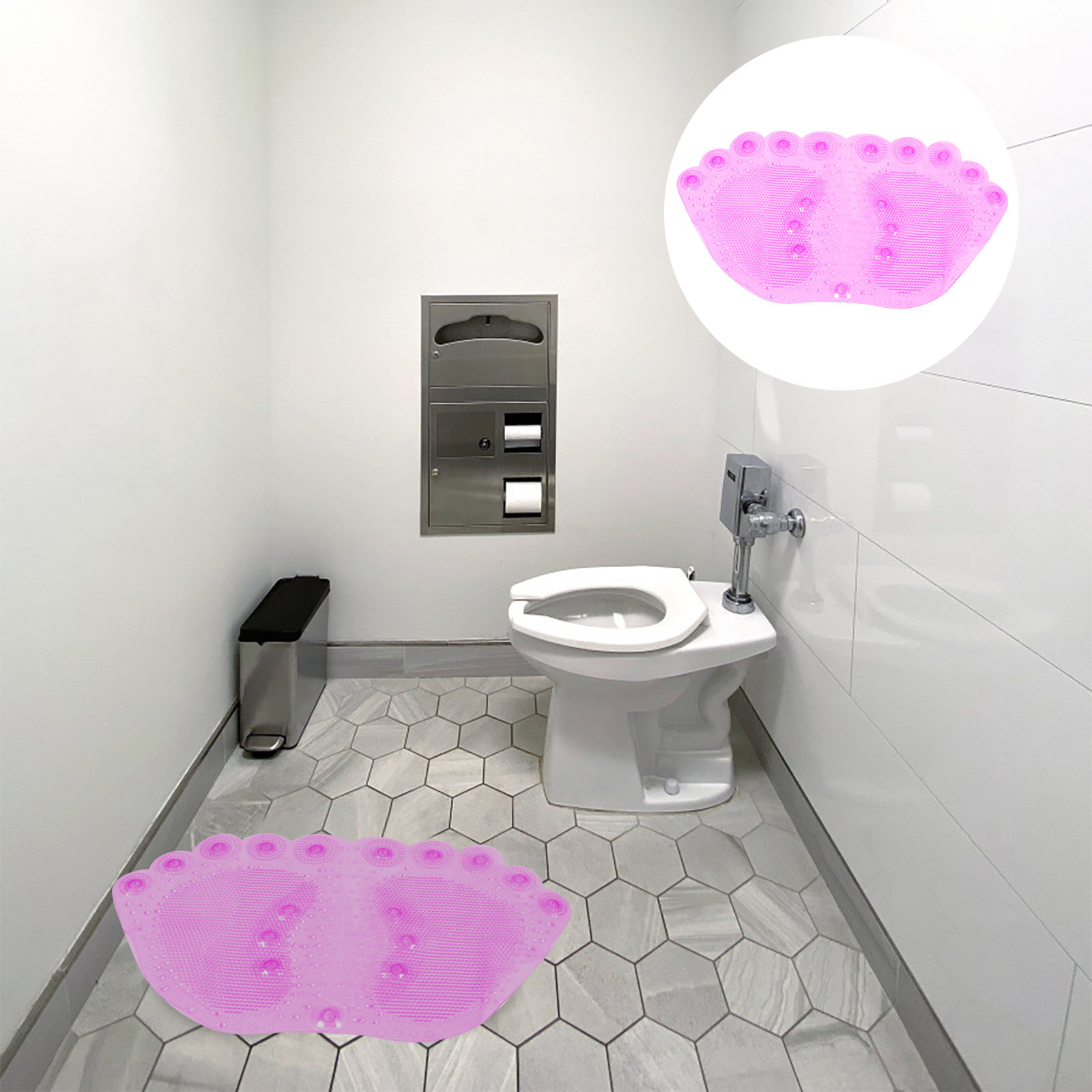 Home Bathroom Mats - قطعة واحدة من سجادة الاستحمام للتدليك