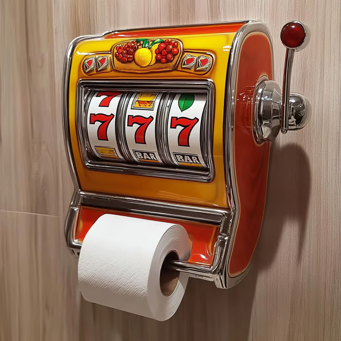 Toilet Paper Holder - حامل ورق التواليت على شكل ماكينة