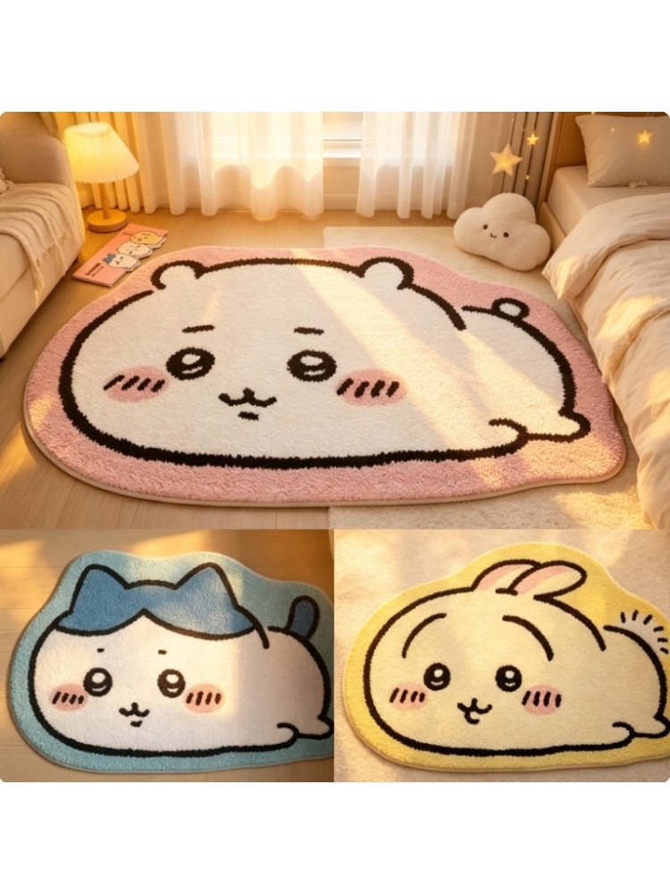 Home Bathroom Mats - سجادة كرتونية على شكل شخصيات تشييكاوا،