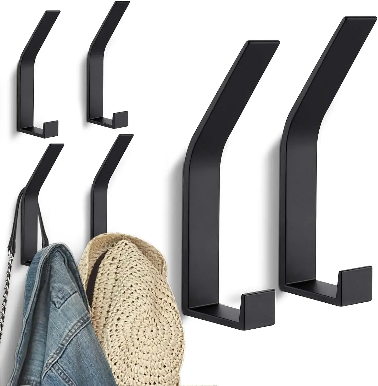 Towel Bar Stainless - 4/5/6 قطعة خطاف القماش جدار الحفر