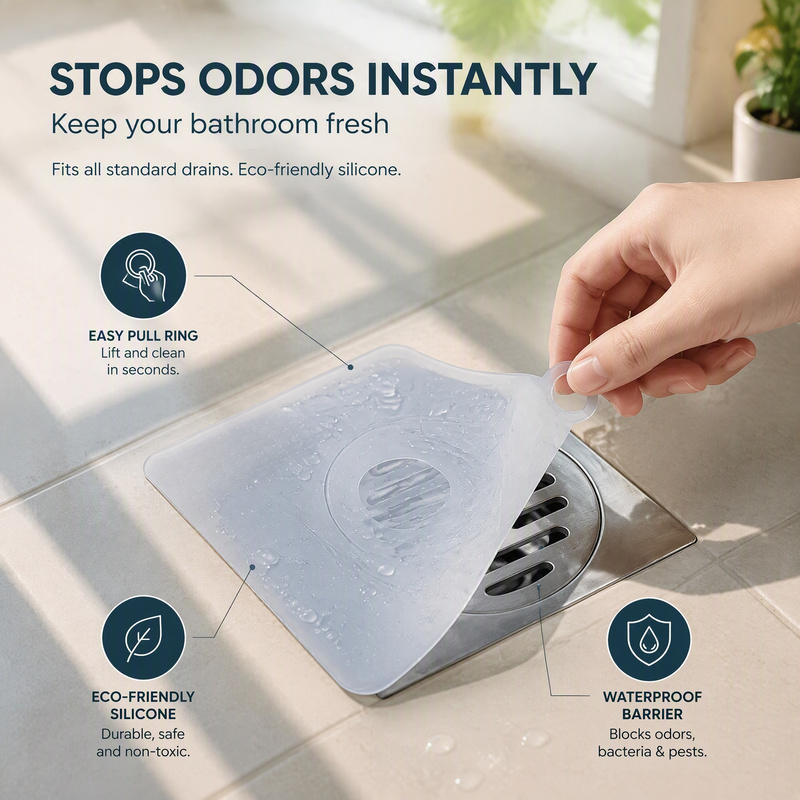 Home Bathroom Mats - 5 قطع من حصائر السيليكون المانعة