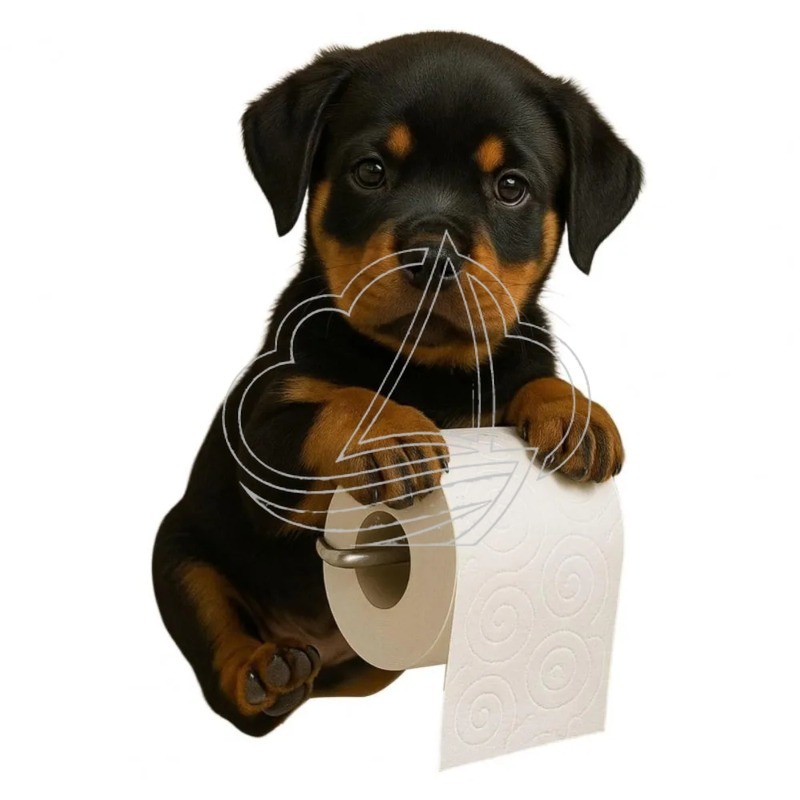 Toilet Paper Holder - حامل ورق التواليت على شكل كلب