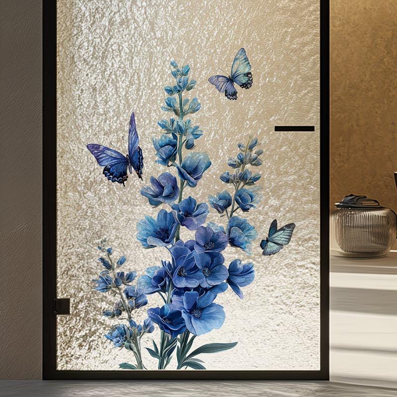 Home Bathroom Glass - ملصقات زجاجية قابلة للإزالة على شكل