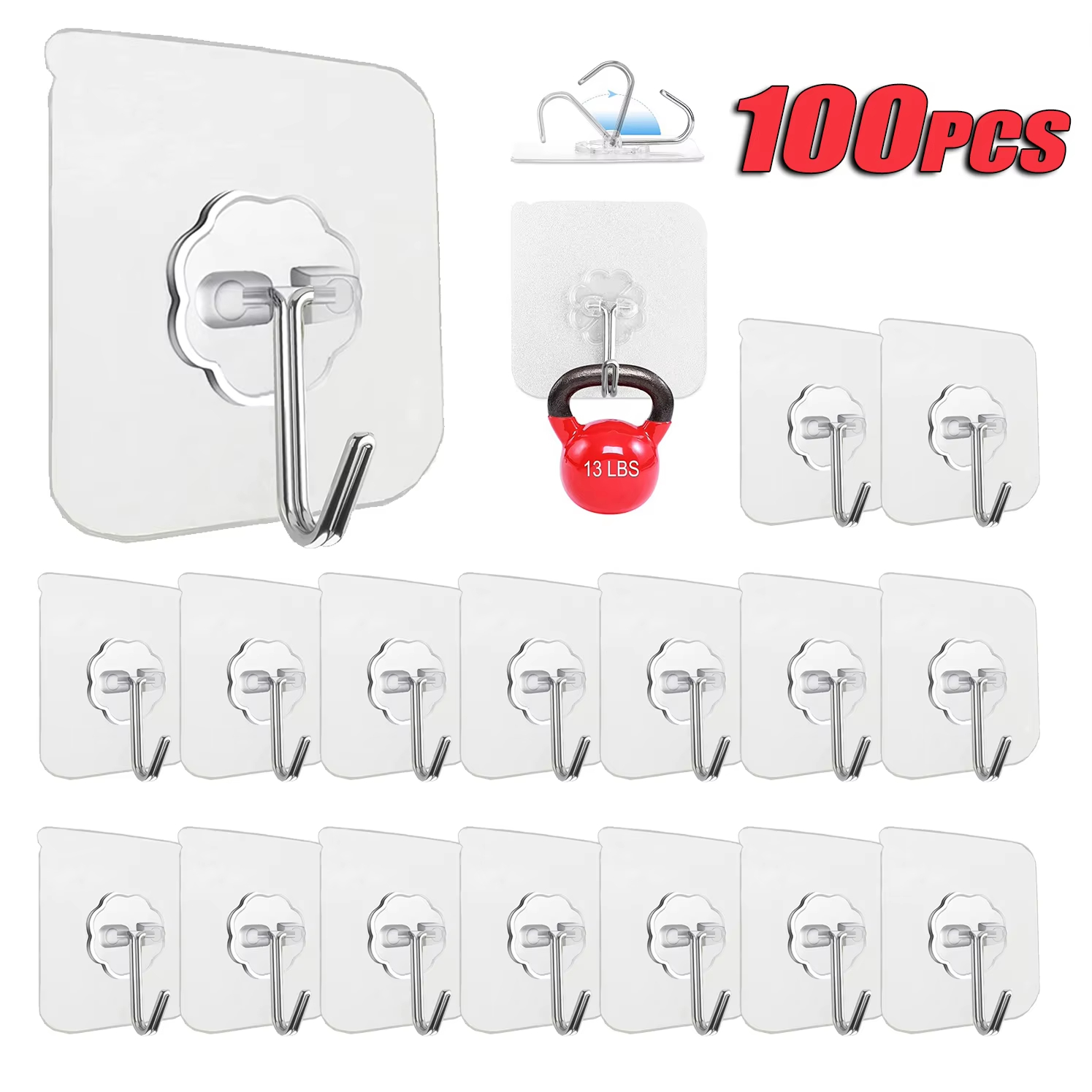 Towel Bar Stainless - خطافات لاصقة من الفولاذ المقاوم للصدأ