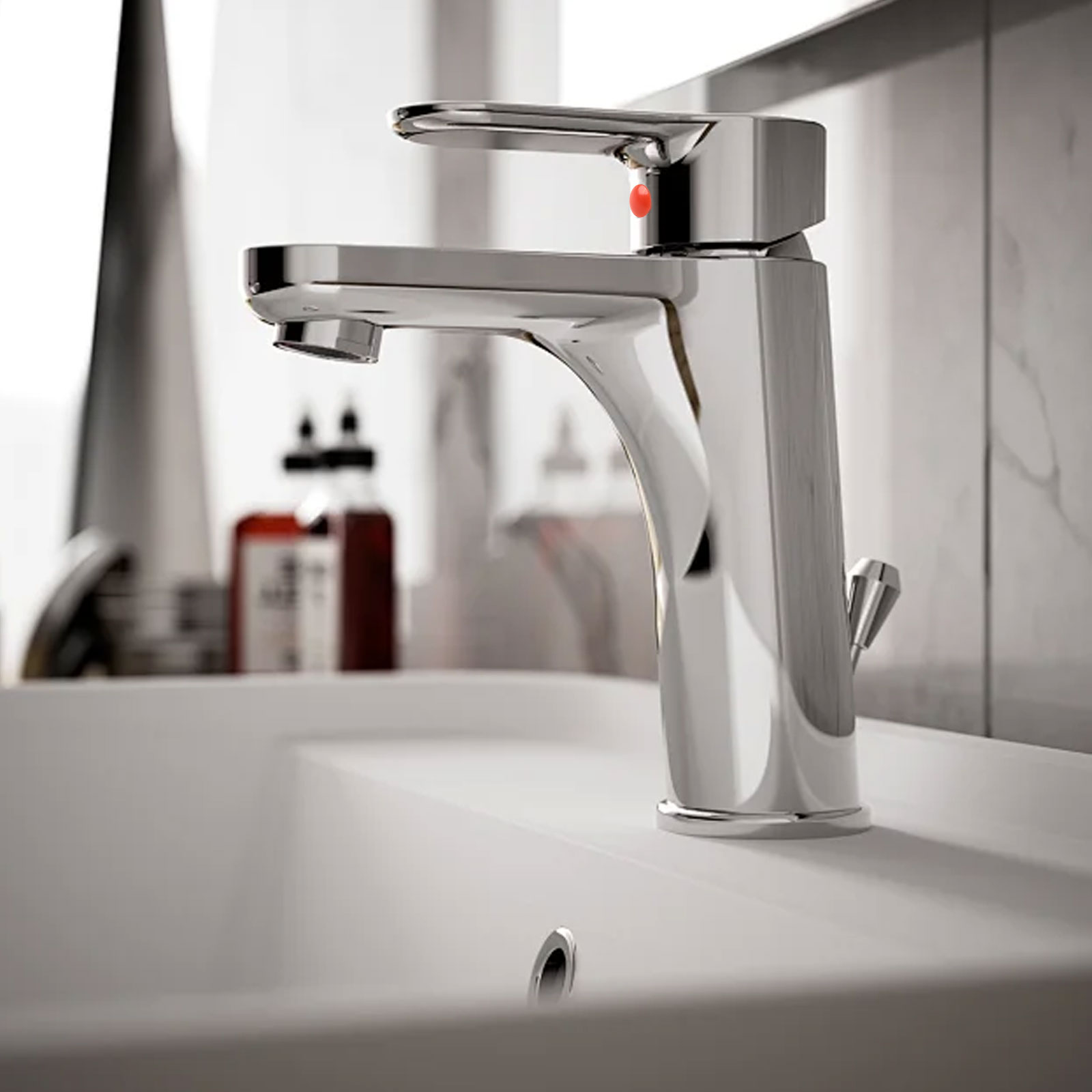 Home Bathroom Dimensions - الأحمر الأزرق صنبور تسميات صنبور مقبض