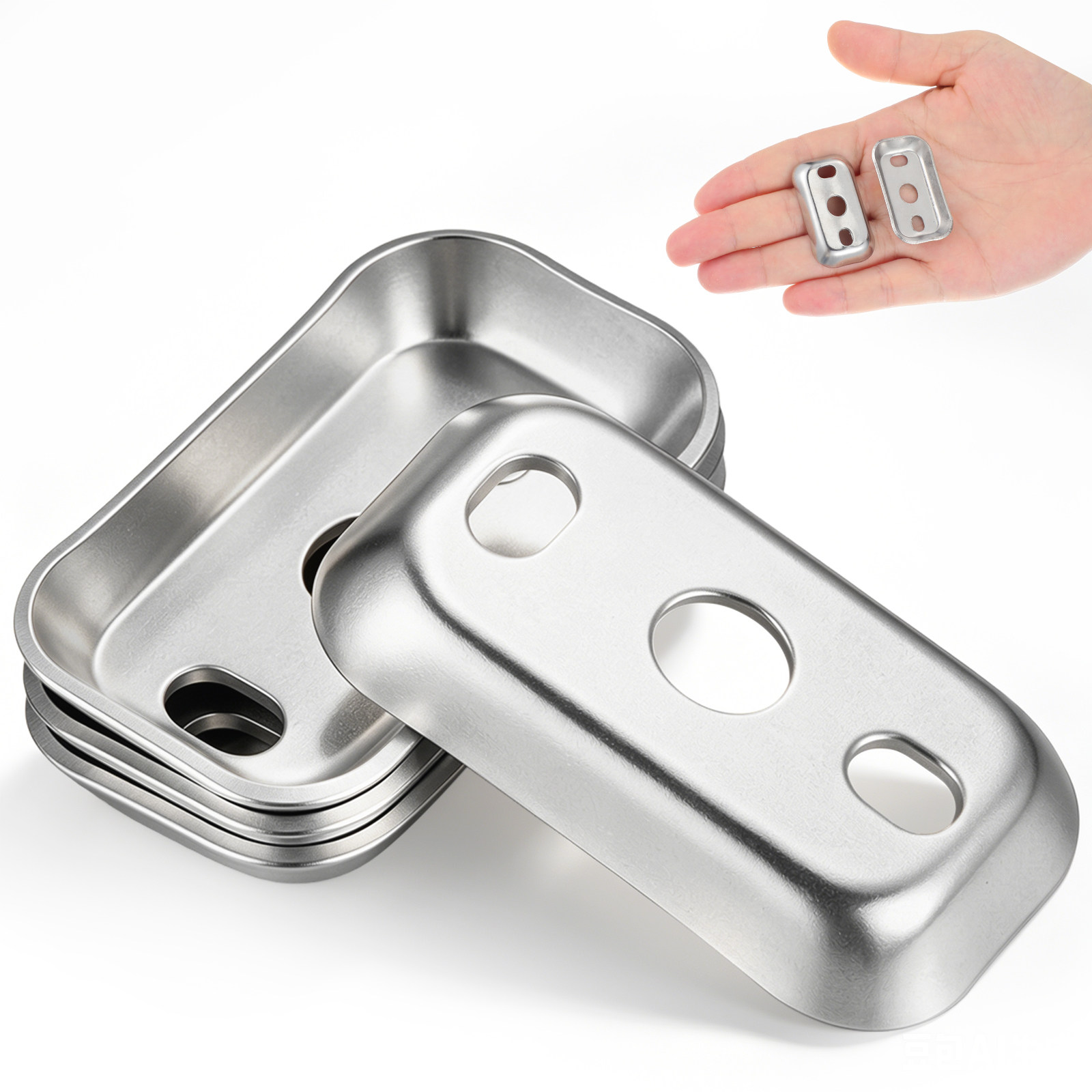 Towel Bar Stainless - 4 قطع من ألواح التثبيت لحامل