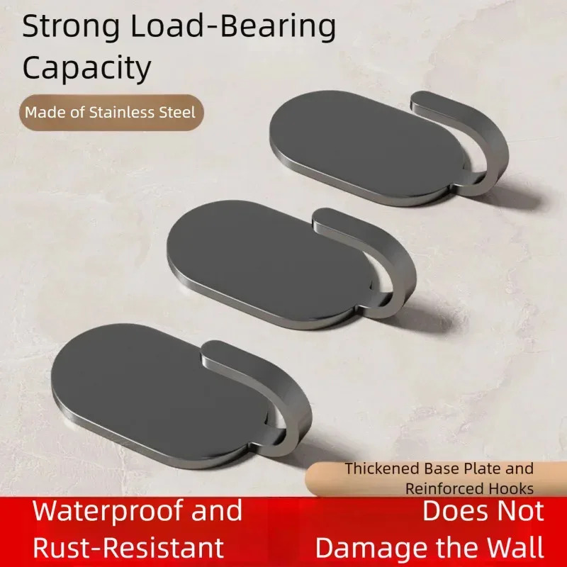 Towel Bar Stainless - خطافات مناشف لاصقة للحائط، خطافات قوية