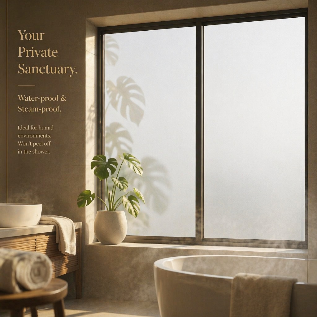 فيلم نوافذ مصقول للخصوصية، شفا - مراجعة Home Bathroom Glass وسعره