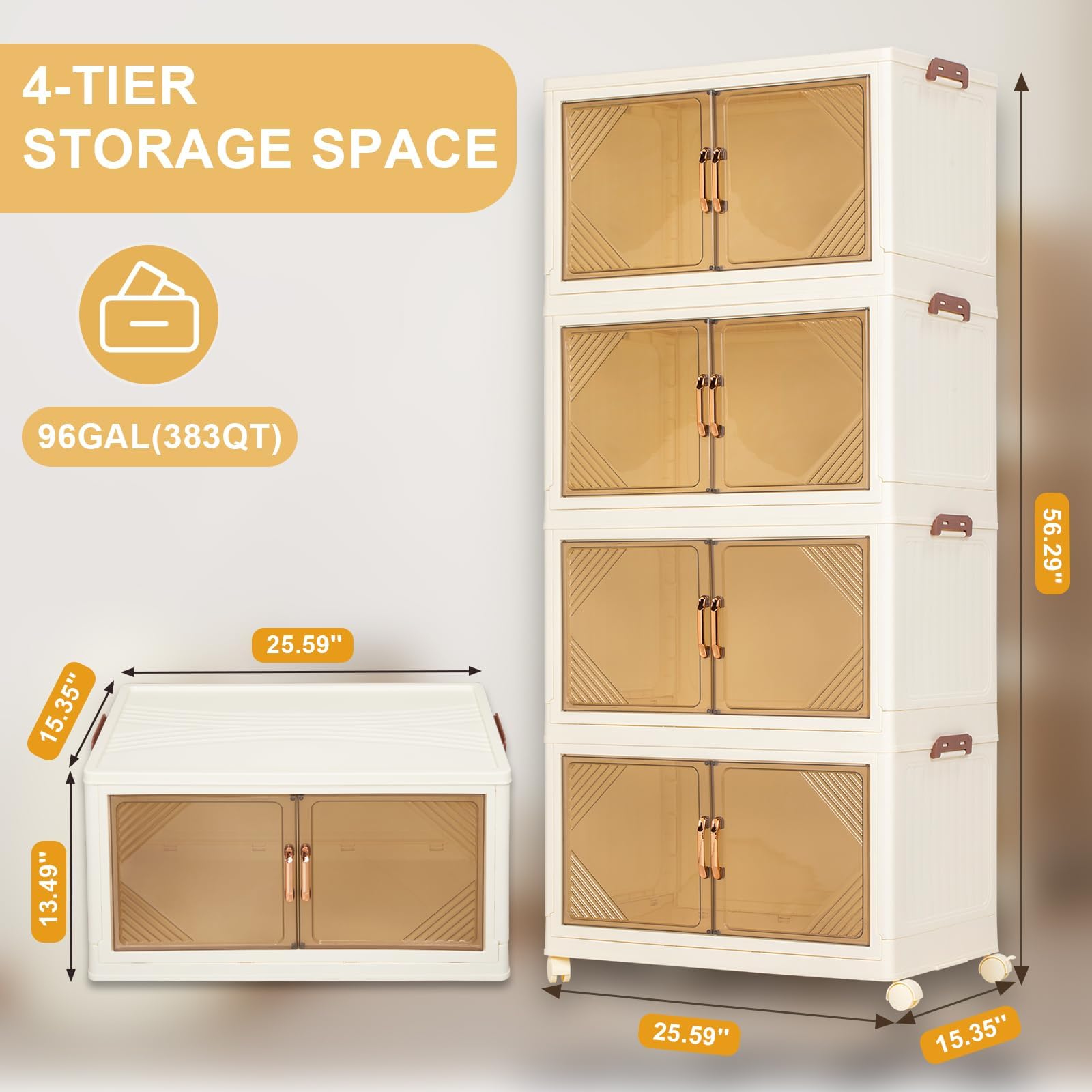 صناديق تخزين متحركة بـ 4 طبقات - مراجعة Home Essentials Bathroom Storage وسعره