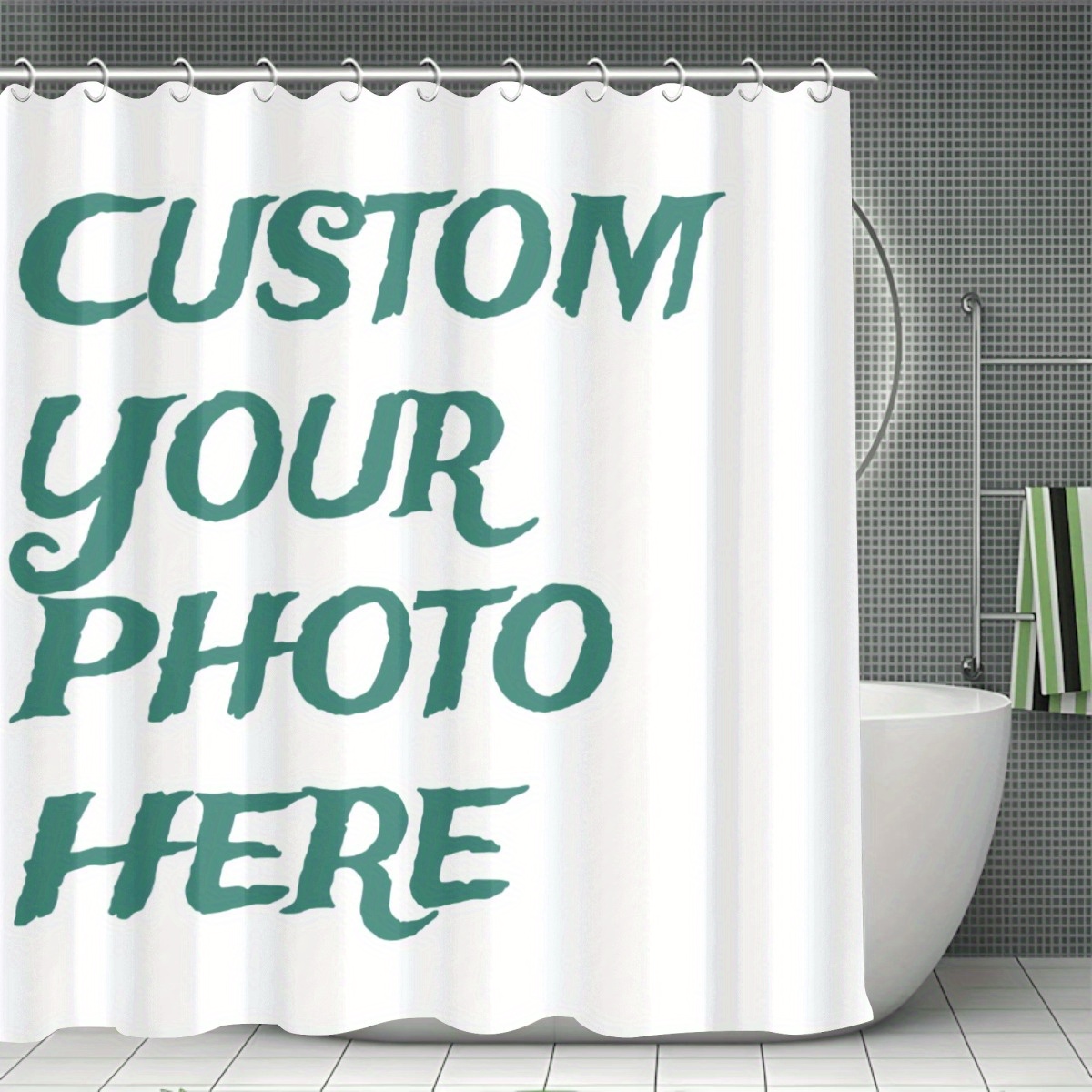 ستارة حمام مخصصة بصورة شخصية،  - مراجعة Home Bathroom Images وسعره