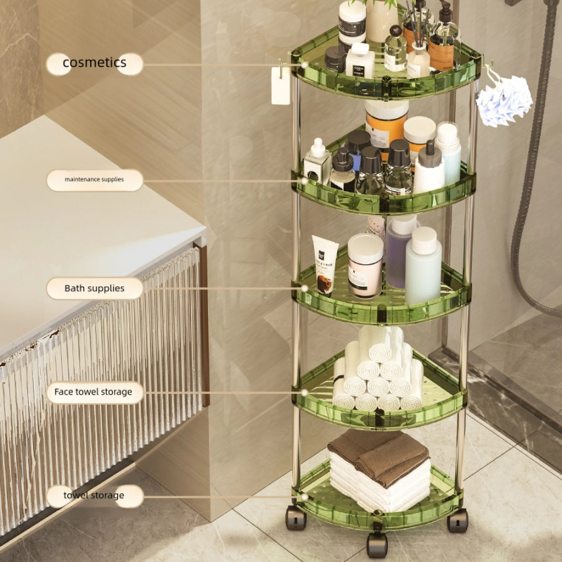 رف تخزين للحمام متعدد الطبقات، - مراجعة Home Essentials Bathroom Storage وسعره