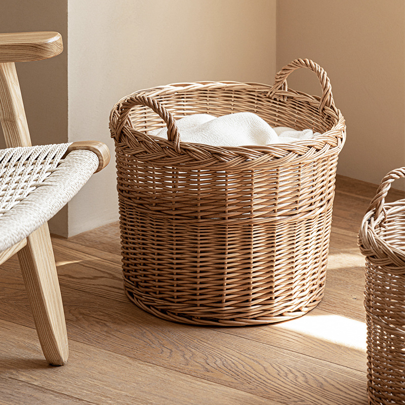 سلة غسيل منسوجة بمقابض، سلة مز - مراجعة Home Essentials Bathroom Storage وسعره