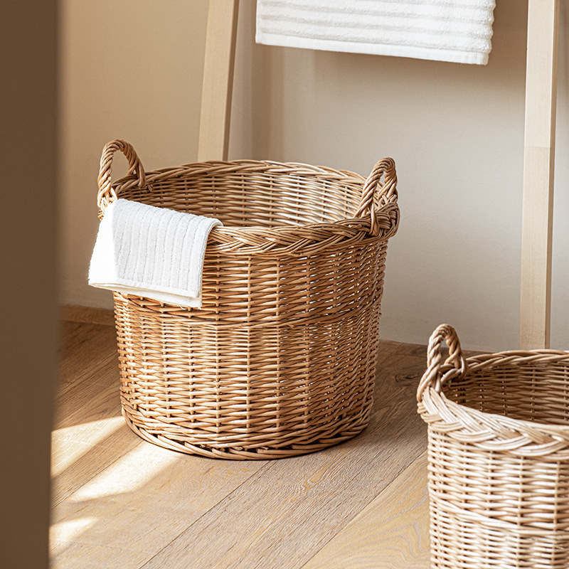 سلة غسيل منسوجة بمقابض، سلة مز - مراجعة Home Essentials Bathroom Storage وسعره