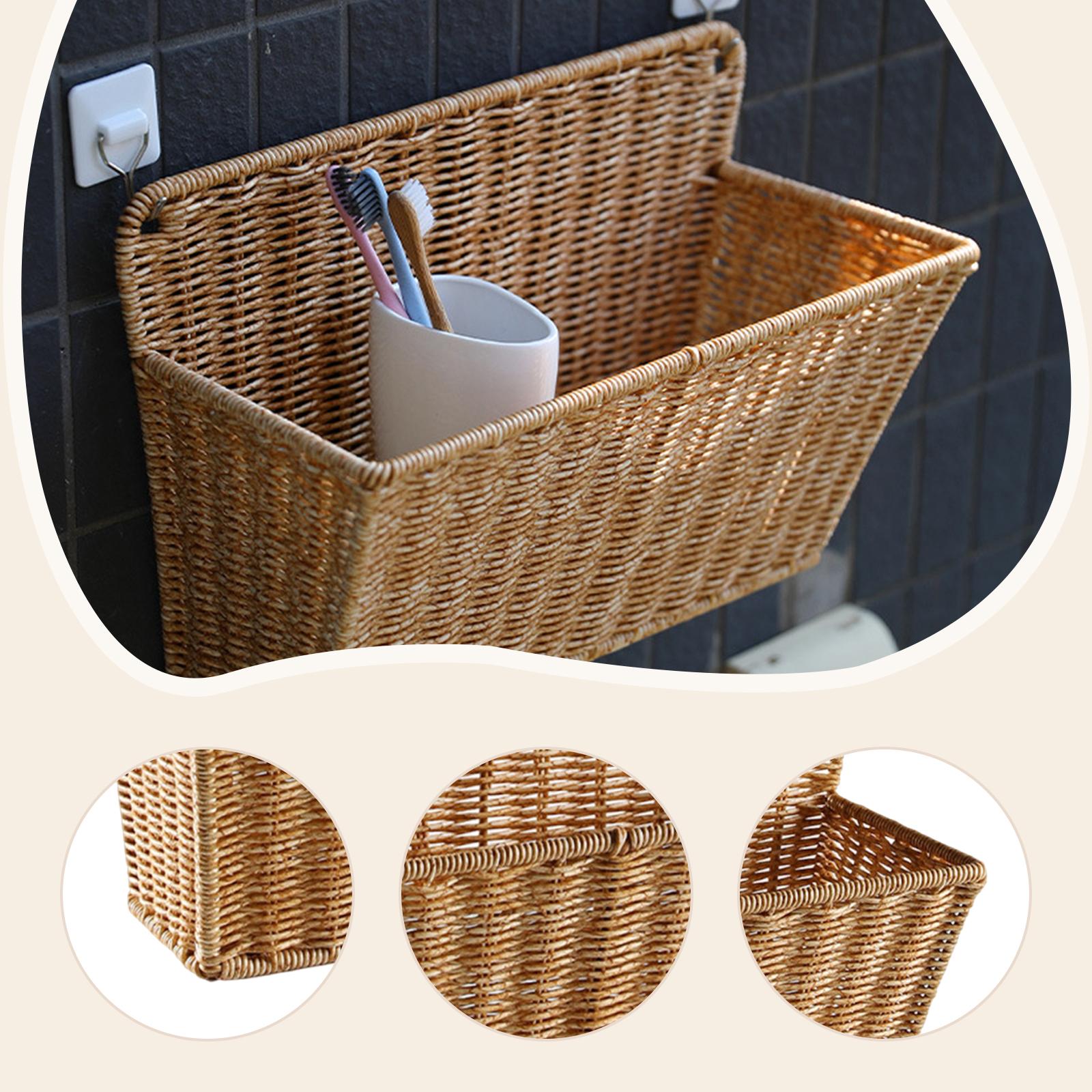 سلة تخزين منسوجة على الطراز ال - مراجعة Home Essentials Bathroom Storage وسعره