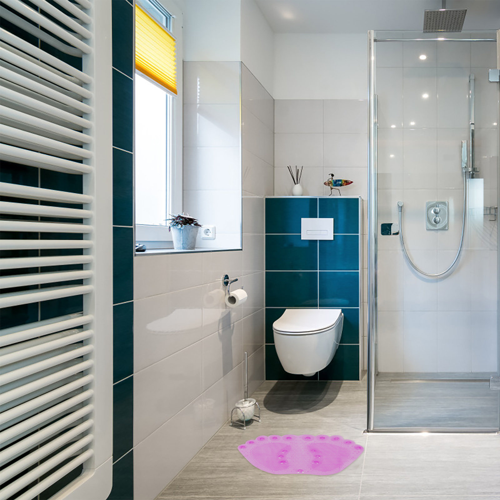قطعة واحدة من سجادة الاستحمام  - مراجعة Home Bathroom Mats وسعره