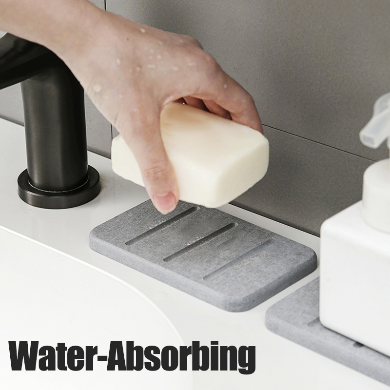دياتوم الطين صحن الصابون سريعة - مراجعة Home Bathroom Mats وسعره