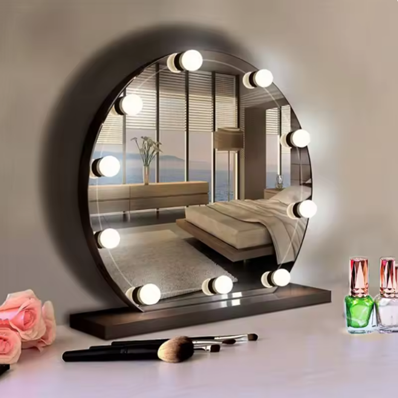 مرآة مكياج بإضاءة LED، مصباح ل - مراجعة Home Bathroom Glass وسعره