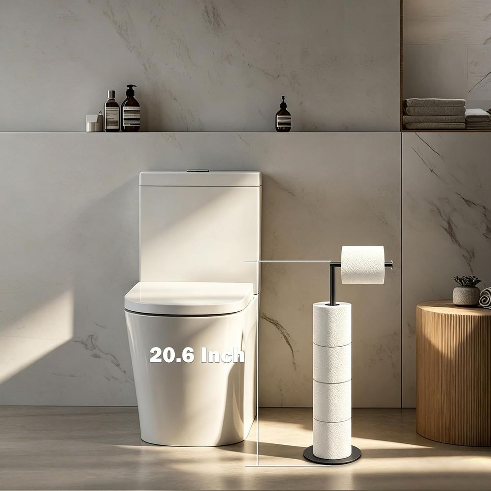 حامل ورق التواليت مع قاعدة متو - مراجعة Toilet Paper Holder وسعره