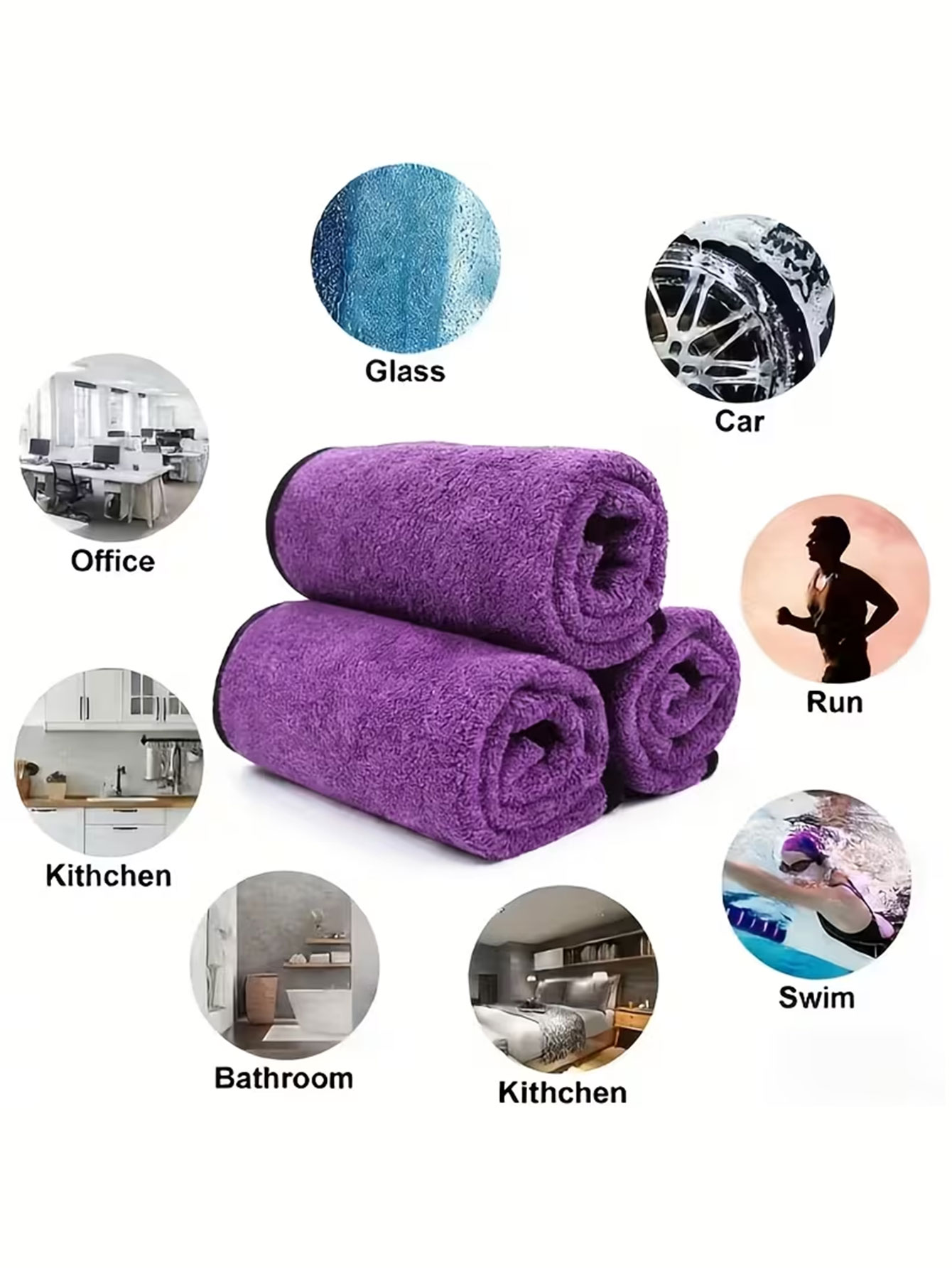 مجموعة من 10 قطع من قماش التنظ - مراجعة Home Bathroom Glass وسعره