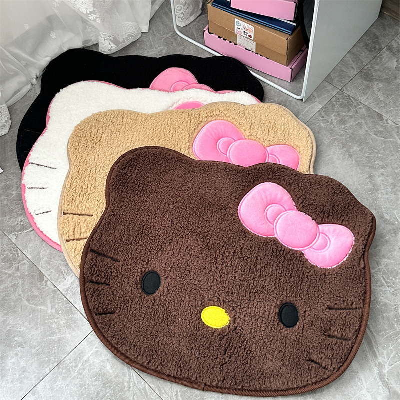 سجادة أنيمي هالو كيتي ناعمة، ب - مراجعة Home Bathroom Mats وسعره