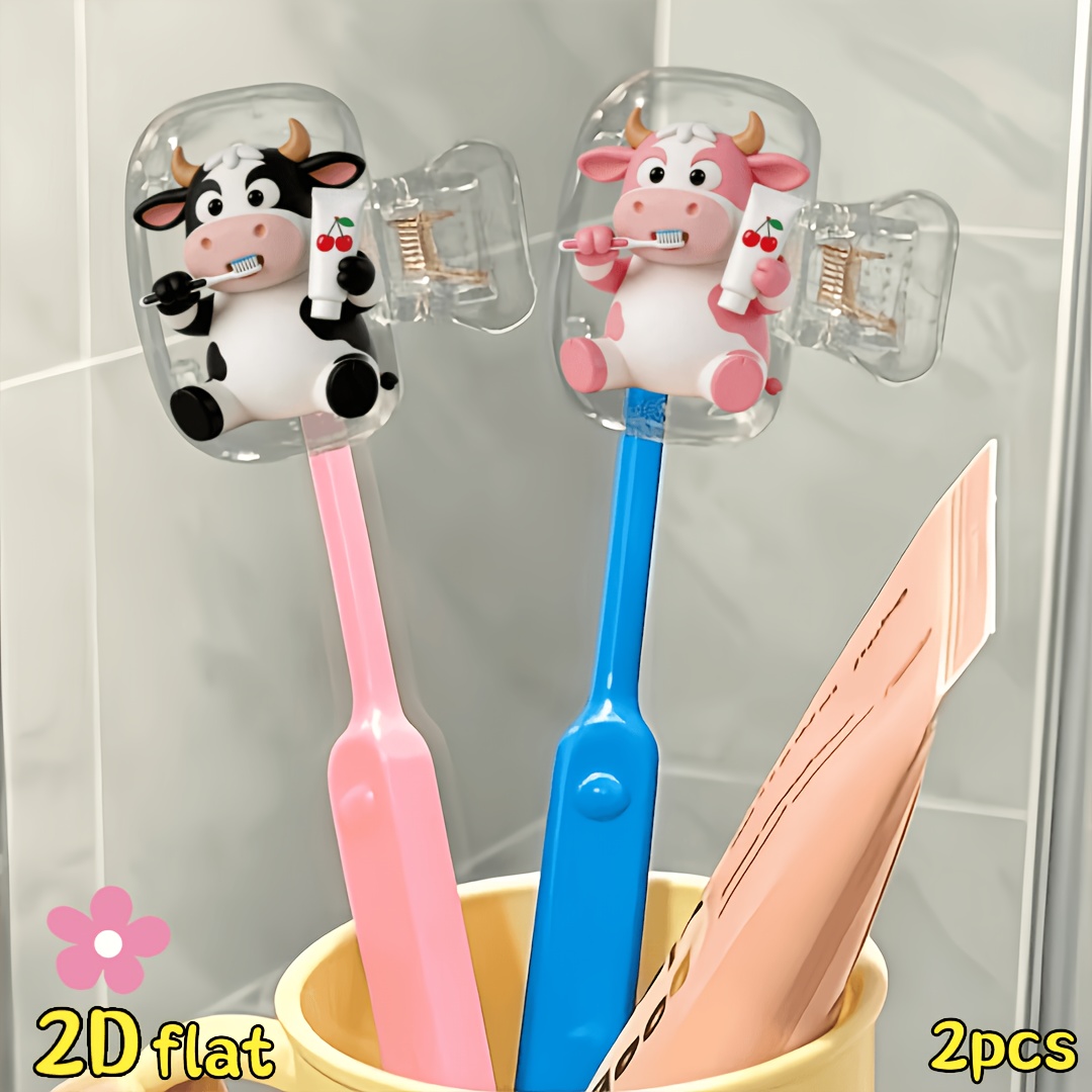 حامل فرشاة أسنان على شكل بقرة  - مراجعة Home Essentials Bathroom Storage وسعره