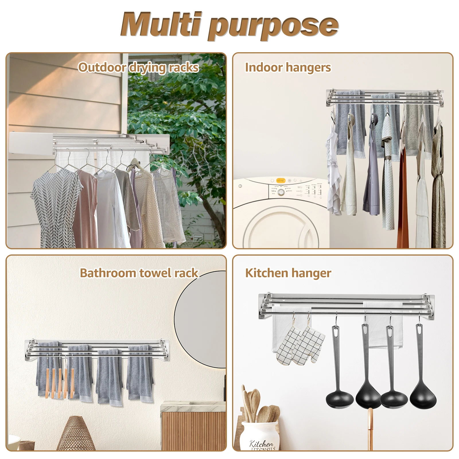 رف تجفيف قابل للطي من الفولاذ  - مراجعة Towel Bar Stainless وسعره